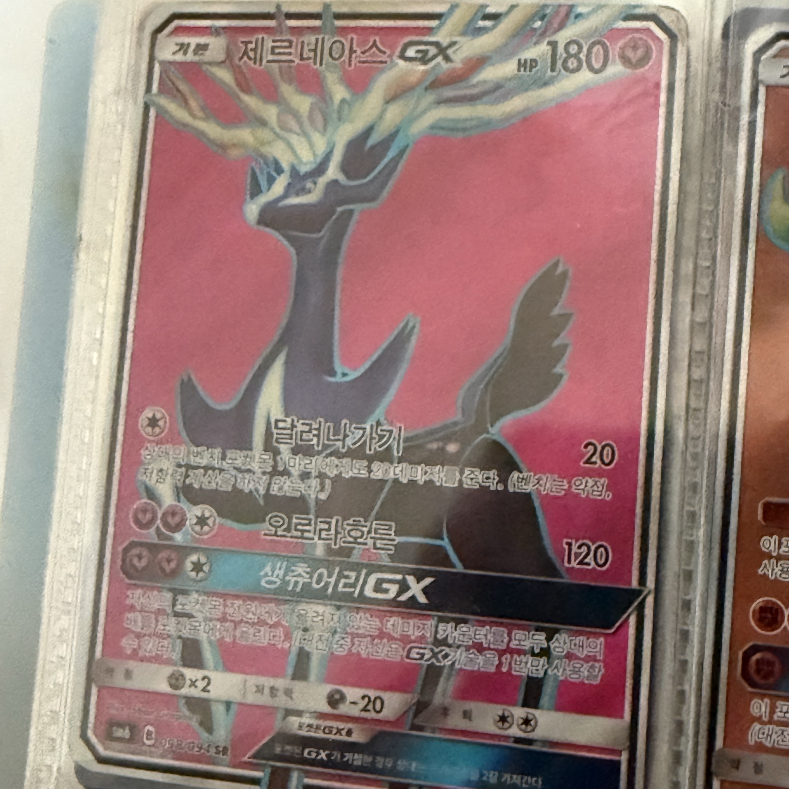 Pokemon TCG Xerneas GX SR Forbidden Light (Korean Ver.) 착용 스타일