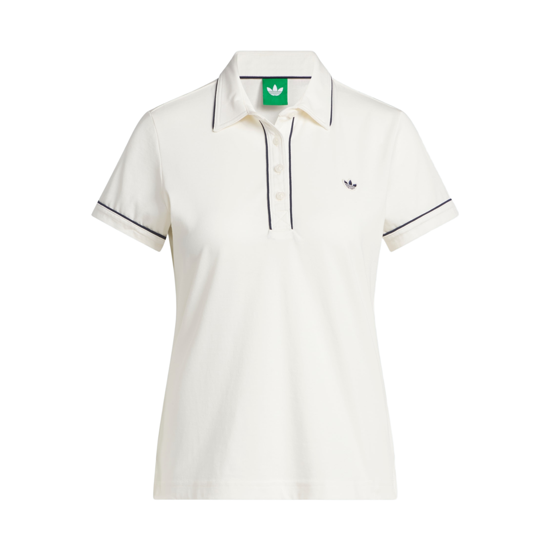 KB8598 (W) Adidas Solid Polo Chalk White - KR Sizing