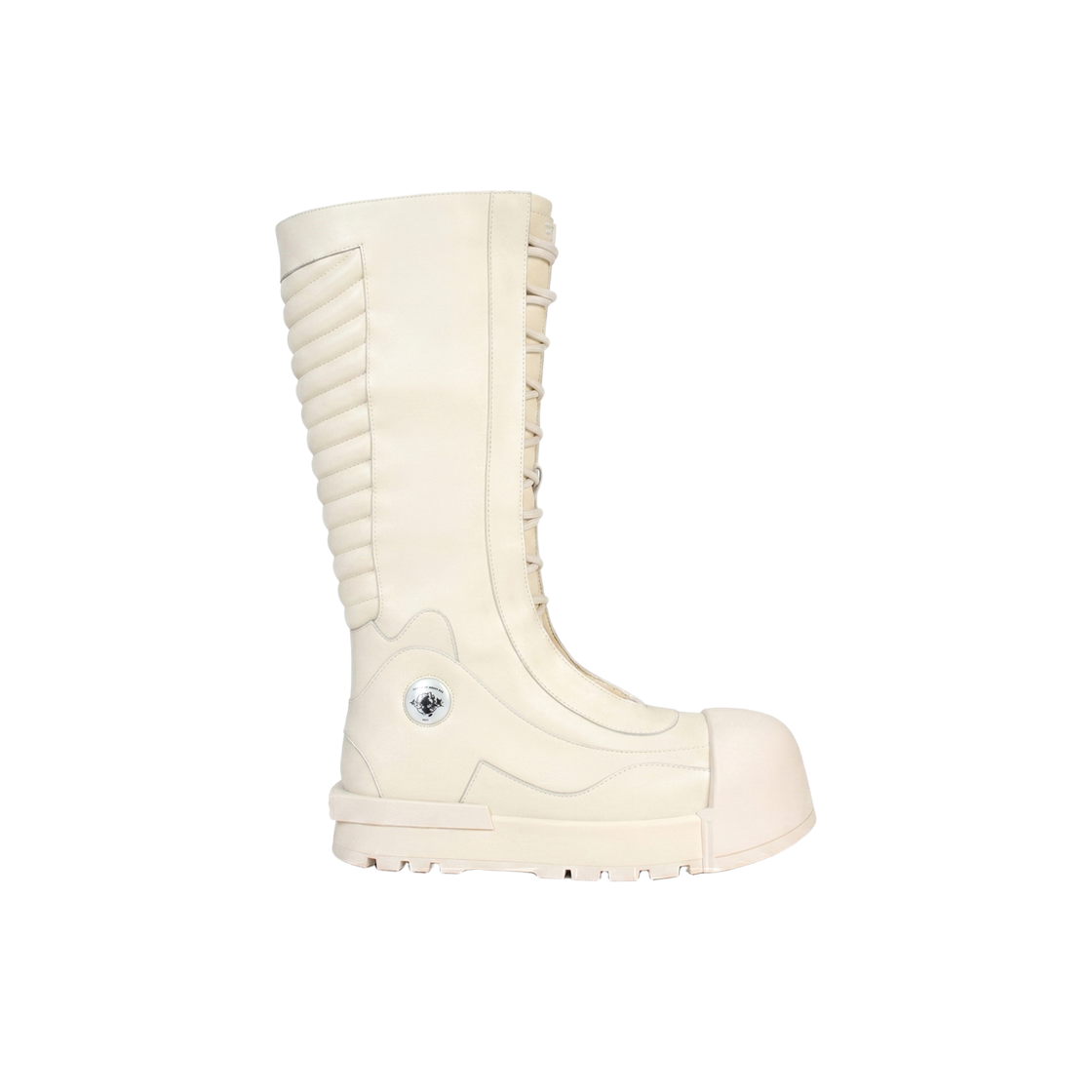 FWF040333790004 FVVO Ironclad Beetle PU Boots - White / Long