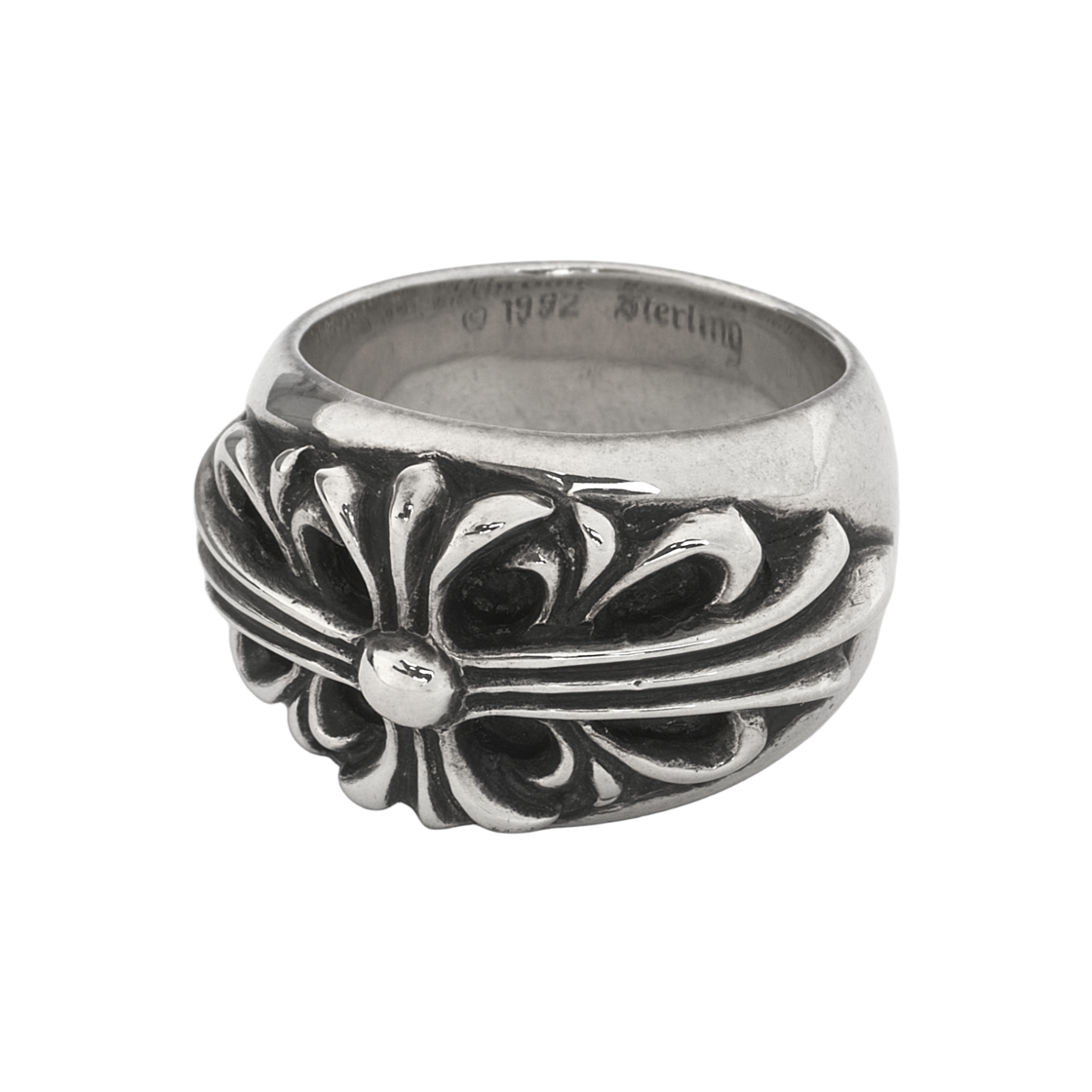 크롬하츠 플로럴 크로스 링 실버(Chrome Hearts Floral Cross Ring Silver) - 3