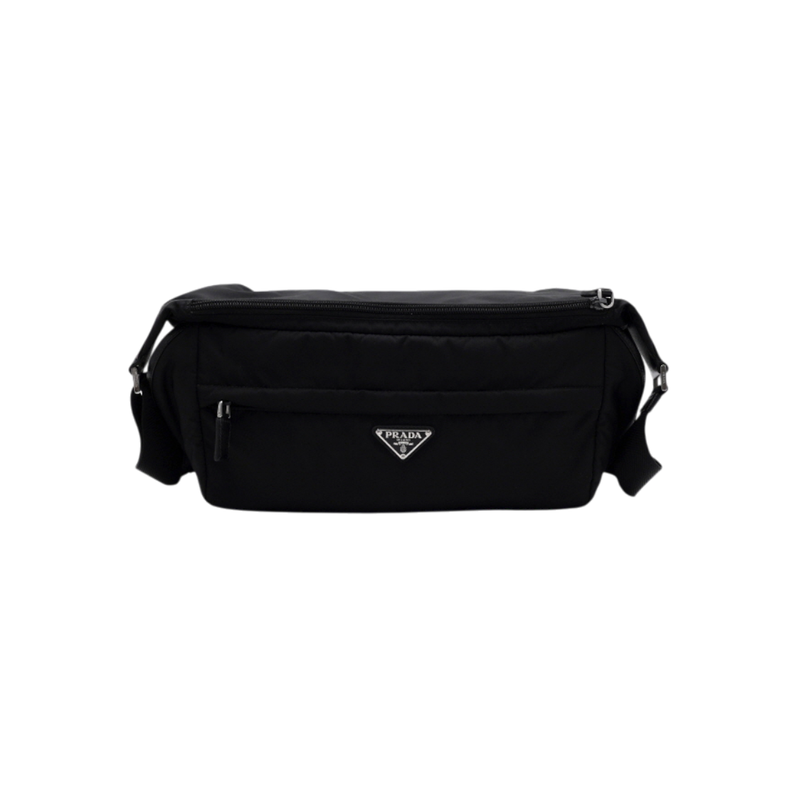 ITAF3TT8QWJK Prada 2VH991 Black Re-Nylon Biker Large Men Shoulder & Crossbody Bag