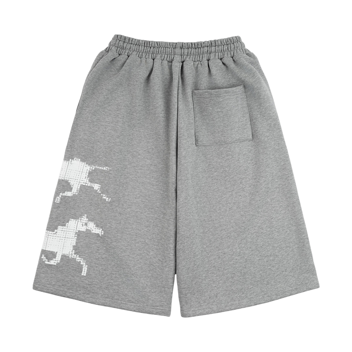 노디 트윈 홀스 버뮤다 팬츠 멜란지 그레이(NODI Twin Horse Bermuda Pants Melange Gray) - 2