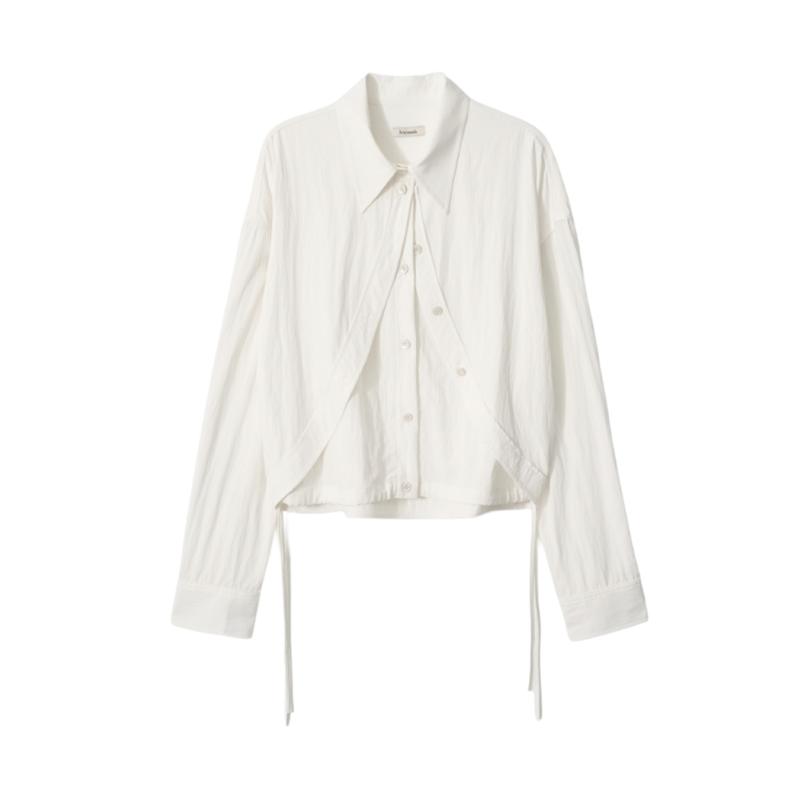 - (W) Aviemuah Floyd Double Layered Shirt Ivory