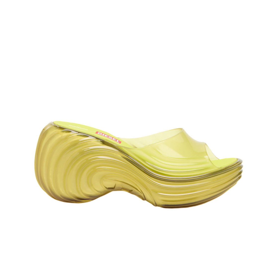 (W) 디젤 x 멜리사 플랫폼 뮬 멜플렉스 옐로우((W) Diesel x Melissa Platform Mule In Melflex Yellow)