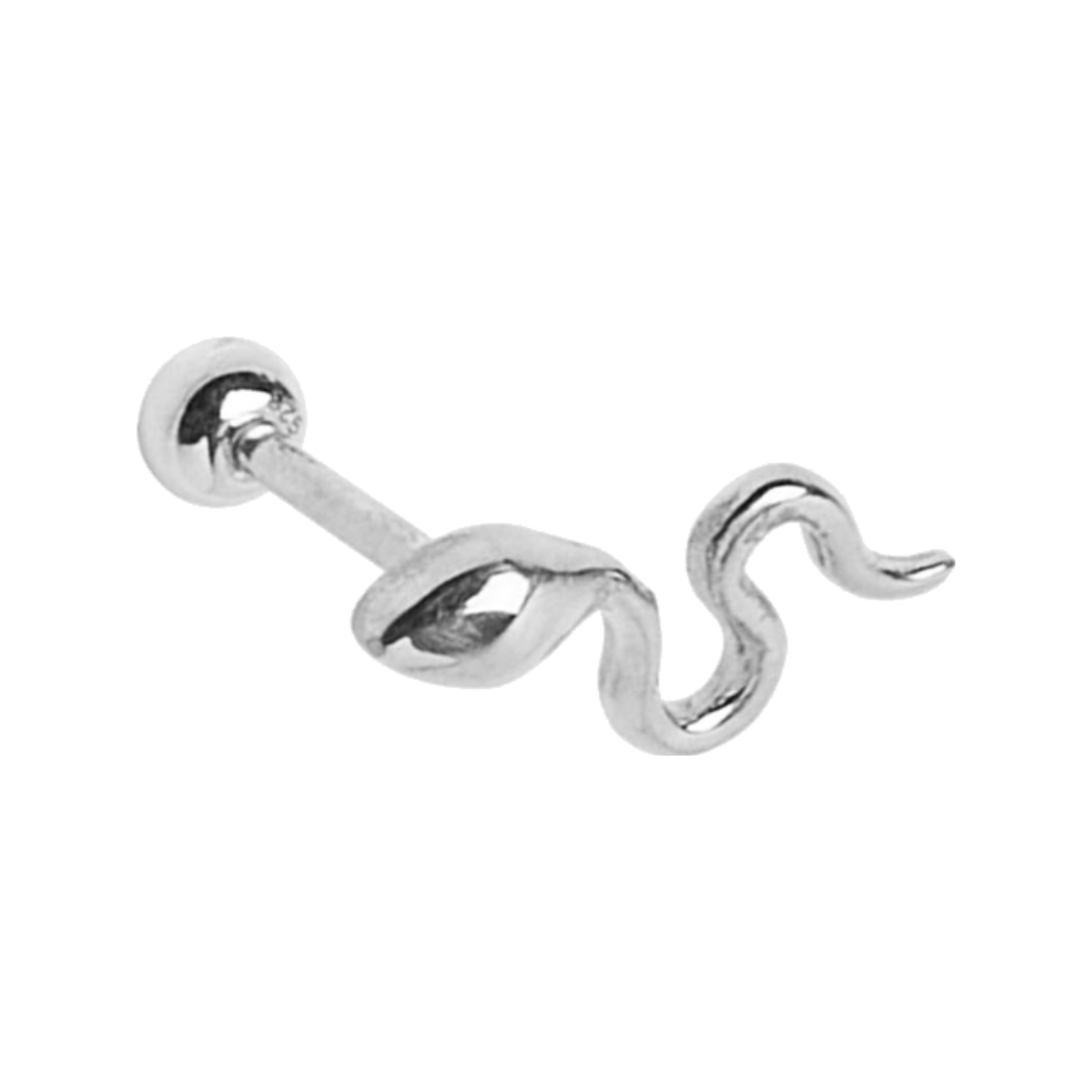라피씬 뱀 피어싱 (실버)(LA PISCINE Silver Snake (925 Silver) (Single))