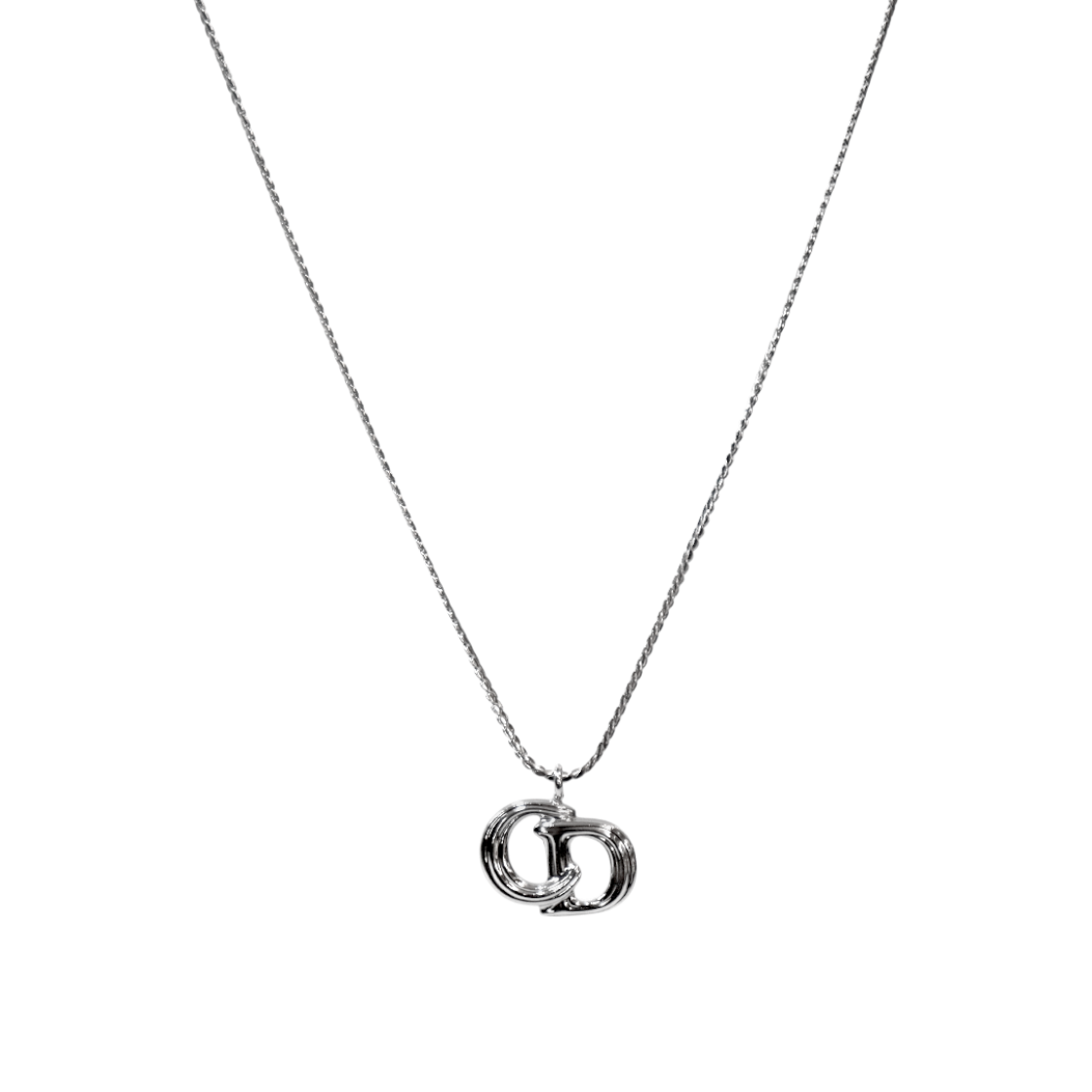 ITGWGT7FO2ID Dior CD Silver Necklace A-B56398