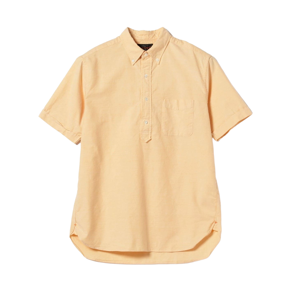 38-01-0031-139 Beams Plus Button Down Short Sleeve Oxford Pullover Yellow