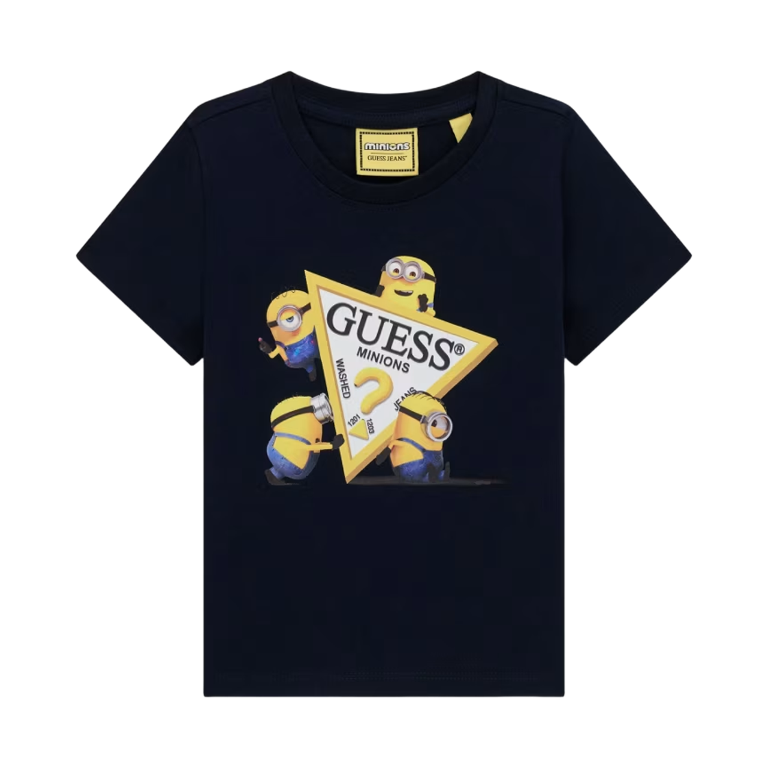 (키즈) 게스 진 x 미니언즈 프린티드 티셔츠 블루((Kids) GUESS Jeans x Minions Printed T-Shirt Blue)