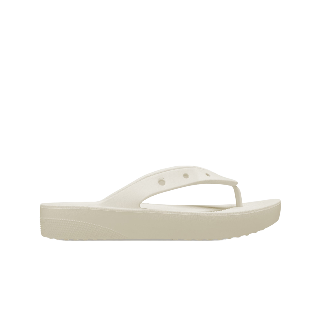 207714-2Y2 (W) Crocs Platform Flip Bone