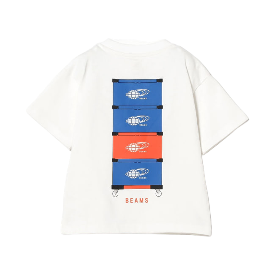 (키즈) 코도모 빔즈 컨테이너 박스 티셔츠 2025 화이트((Kids) Kodomo Beams Container Box T-Shirt 2025 White) - 2