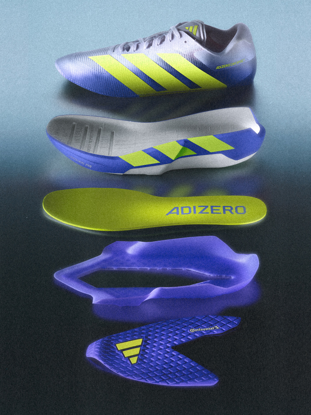 Adidas Adizero Dropset Pro Training Core Black Solar Lemon, (W) Adidas Adizero Dropset Pro Training Frozen Purple Zero Metalic μ°©μ© μ€νμΌ - 4