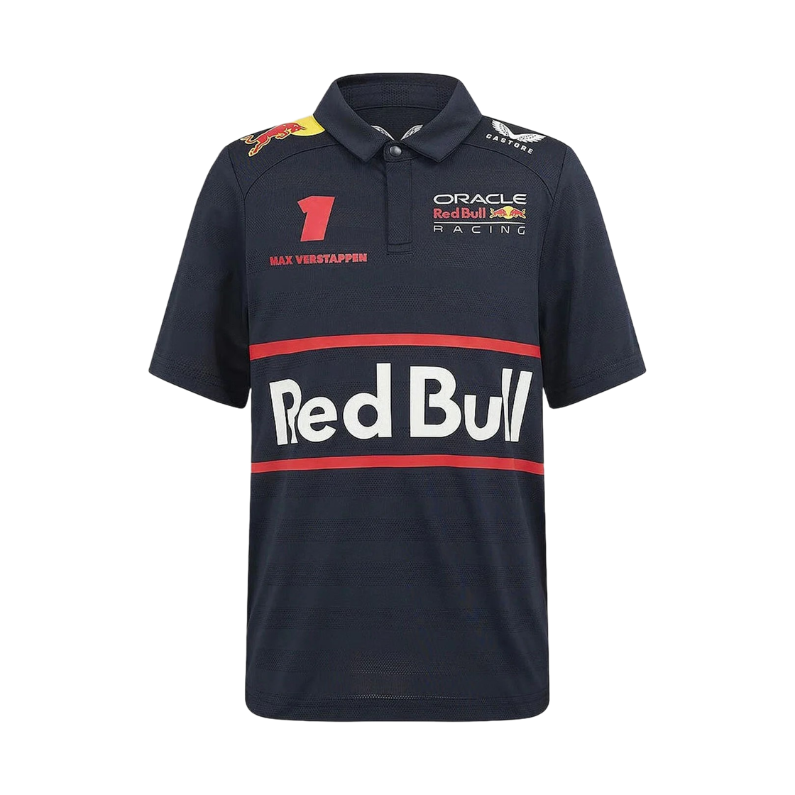 TJ10296-020 (Kids) Oracle Red Bull Racing x Castore 2025 Team Max Verstappen Driver T-Shirt Night Sky (Non Marking Ver.)