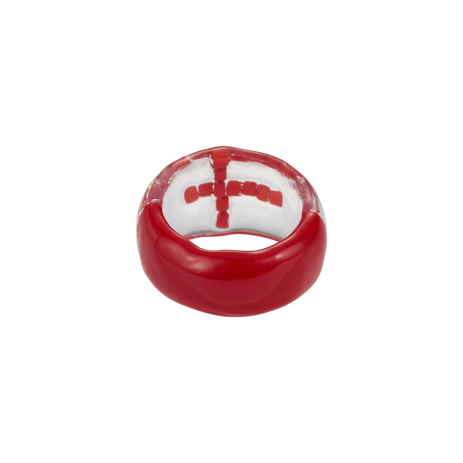엔프프 머시 와이드 하프 링 레드(Nff Mercy Wide Half Ring Red) - 2
