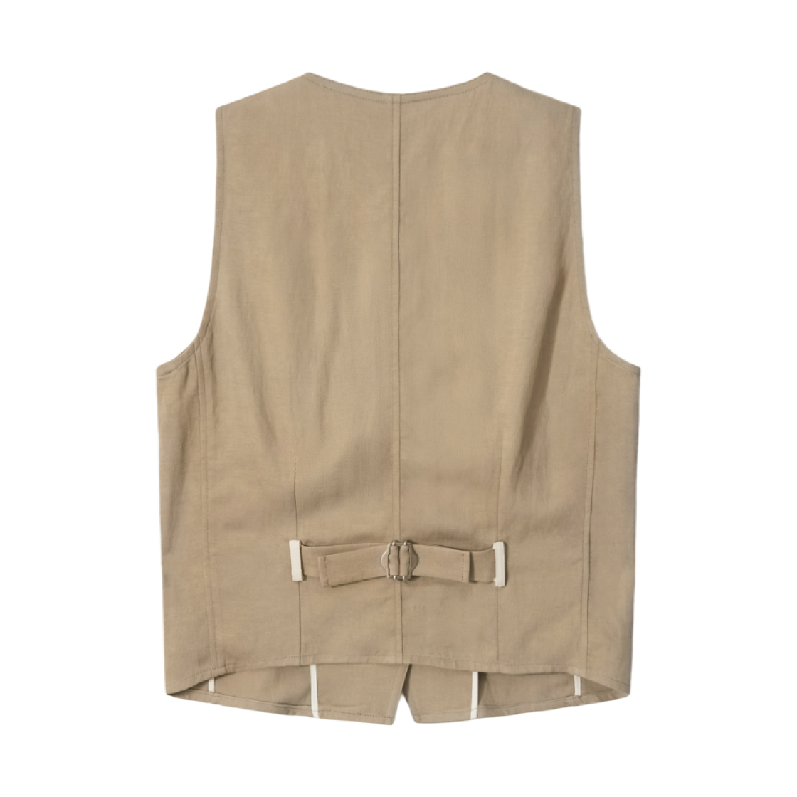 (W) 아비에무아 내츄럴 리넨 베스트 카멜((W) Aviemuah Natural Linen Vest Camel) - 2