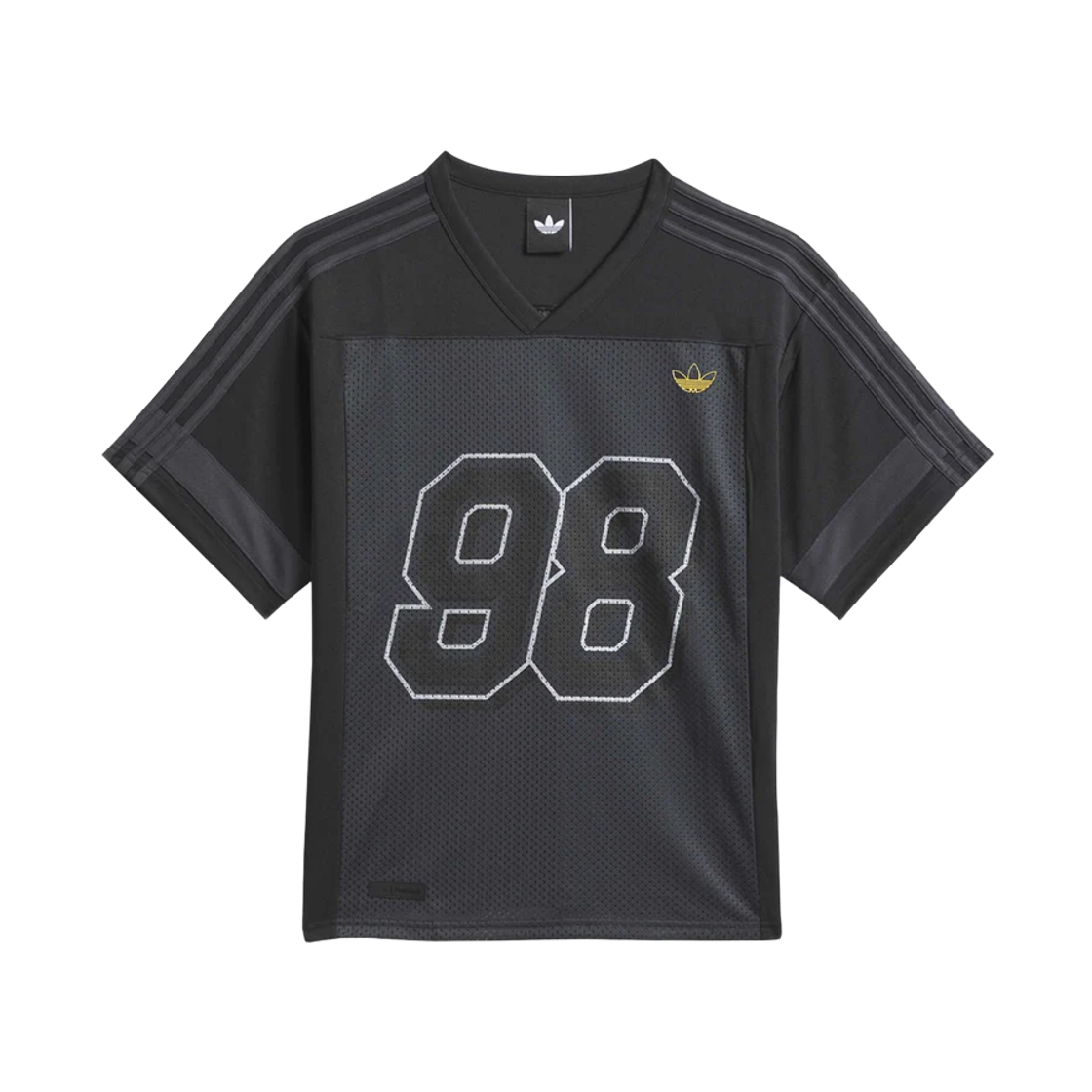 KT0834 Adidas Skateboarding Tyshawn Football Jersey Black Iron Metallic - KR Sizing