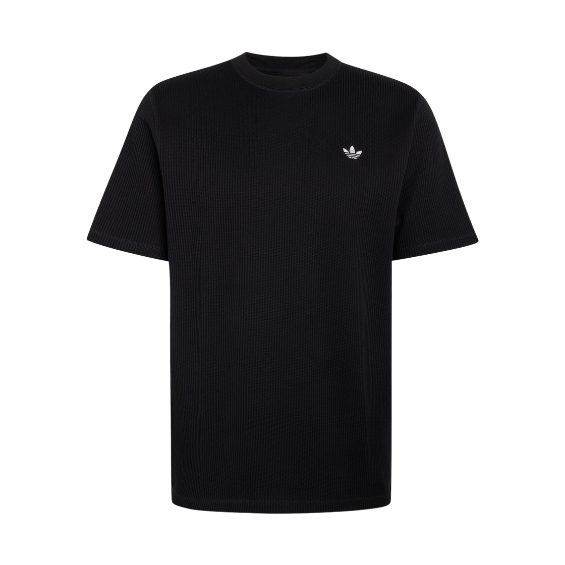 KS4180 Adidas Trefoil Essentials Waffle T-Shirt Black - KR Sizing