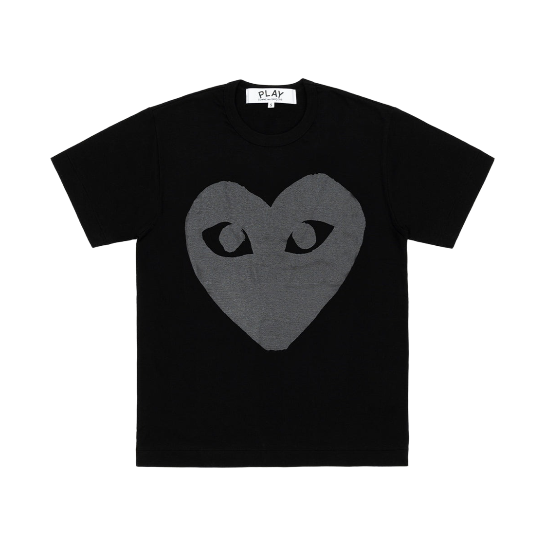 AX-T190-051-1 Play Comme des Garcons Cotton Jersey Print T-Shirt Black