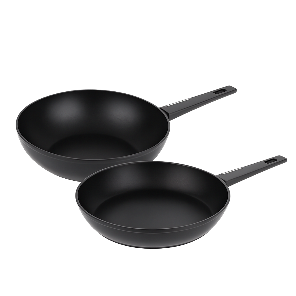 비알케이 스마트피크 후라이팬 2종 (26cm+WOK26cm)(BRK Smart Peak Frypan 2‑Piece Set (26cm + 26cm Wok))