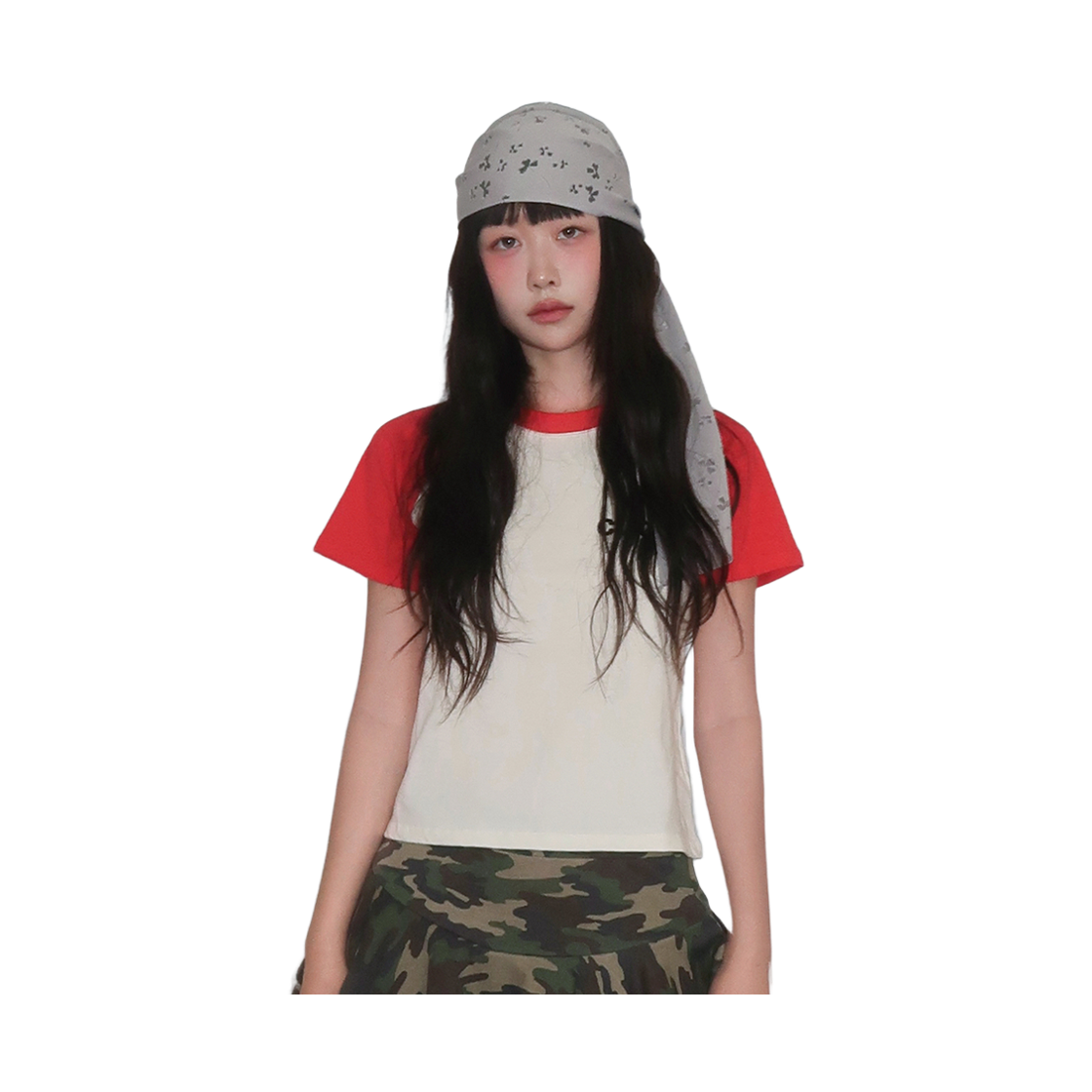 키코지 쏘 큐트 래글런 티셔츠 레드(kikozy So Cute Raglan T-shirt_Red) - 6