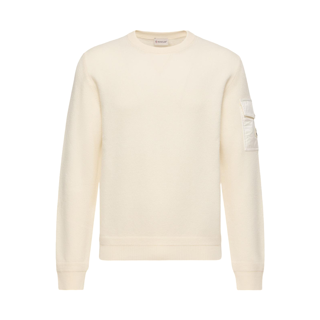 L2-091-9C00001-M1131-034 Moncler Wool Sweater White - 26FW