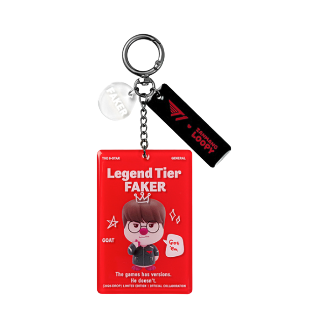티원 x 잔망 루피 아크릴 키체인 페이커(T1 x Zanmang Loopy Acrylic Keychain Faker)