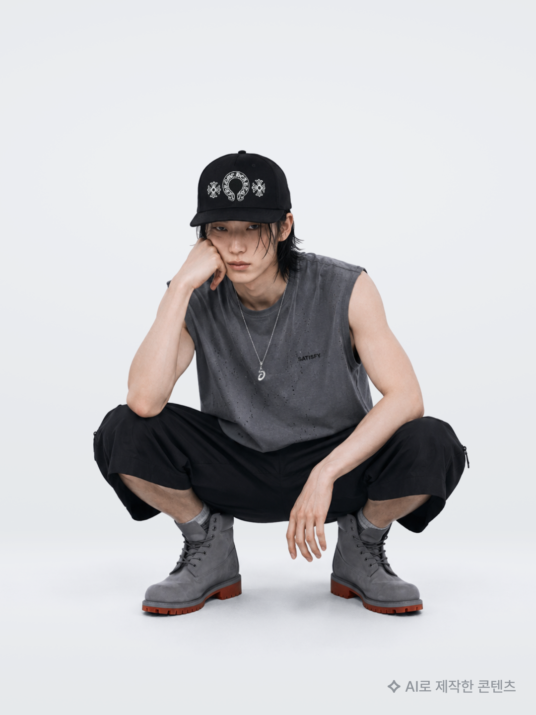[KREAM 단독] runwhither Windbreaker Jacket V2 Blue, Recto Ribbed Tank Top Off White 착용 스타일 - 10