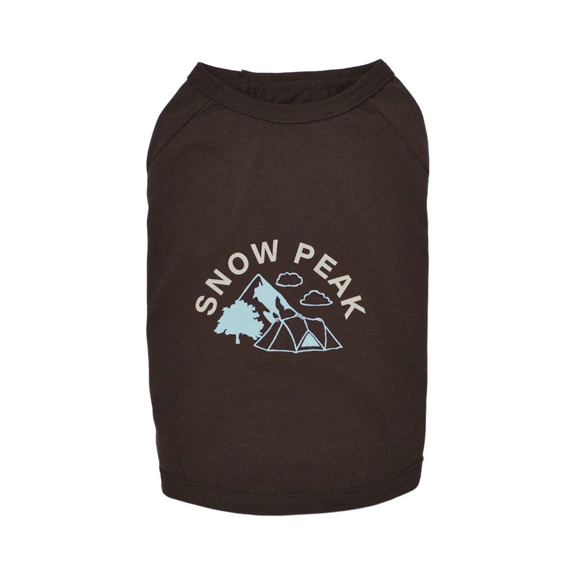 스노우 피크 도그 캠프 티셔츠 다크 브라운(Snow Peak Dog Camp T-Shirt Dark Brown)