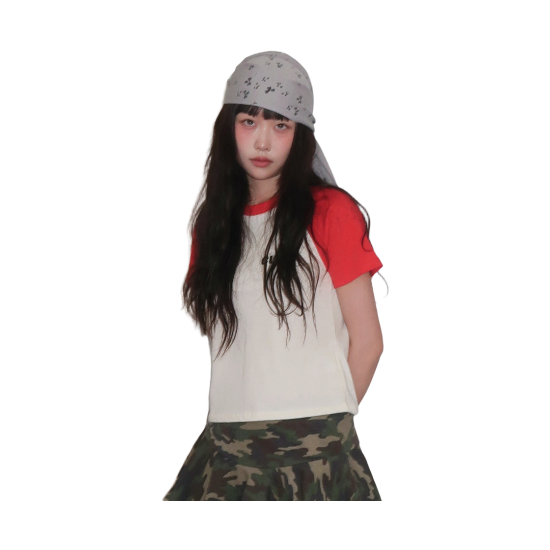 키코지 쏘 큐트 래글런 티셔츠 레드(kikozy So Cute Raglan T-shirt_Red) - 3