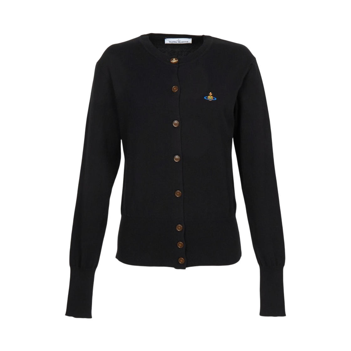 1803002P-Y001V-N402 (W) Vivienne Westwood Bea Crewneck Cardigan Black