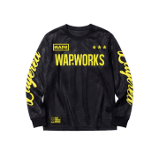 Wapworks Layered Moto Mesh Jersey Black