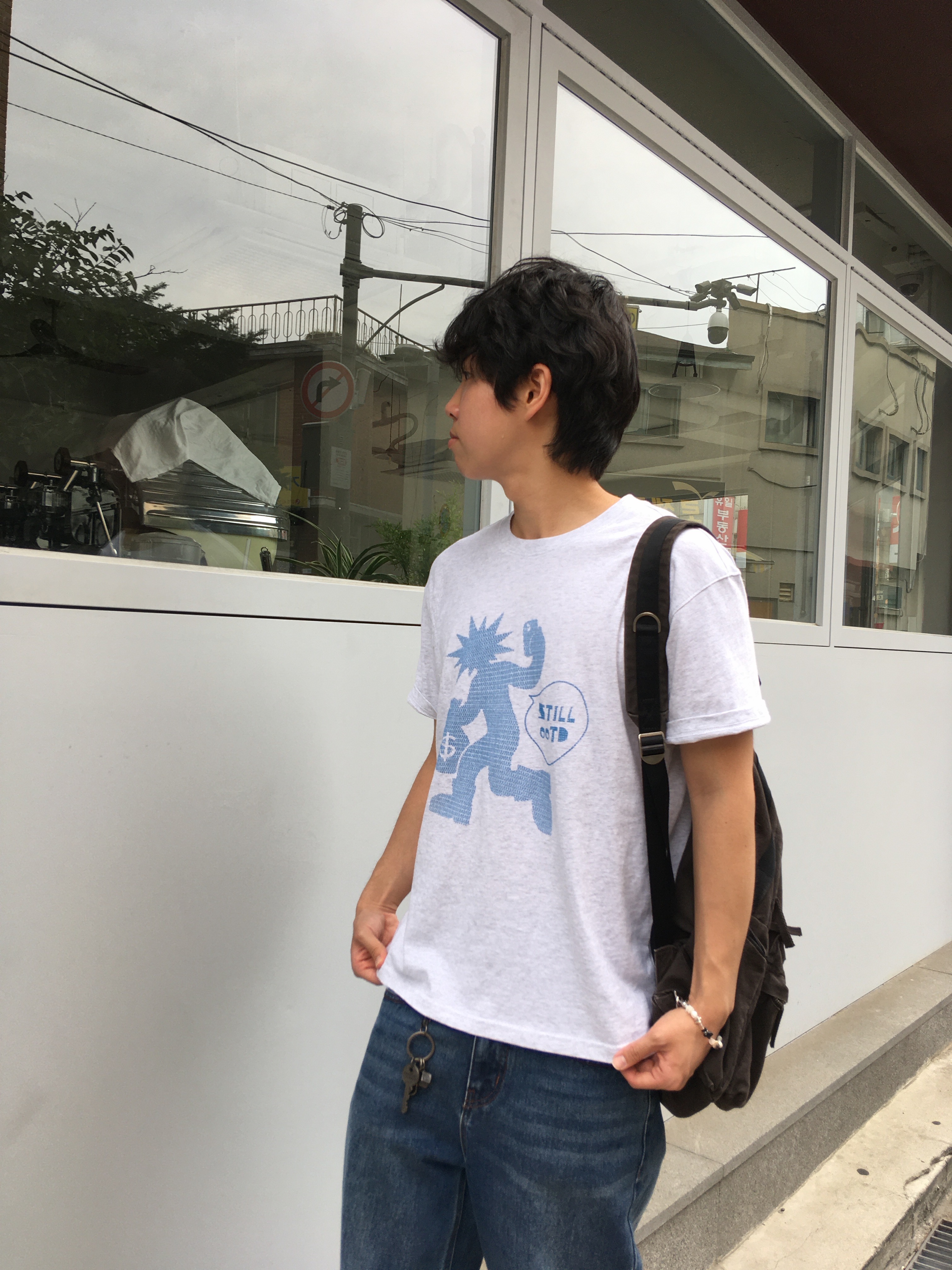 On Running Cloud 6 Black 착용 스타일 - 2