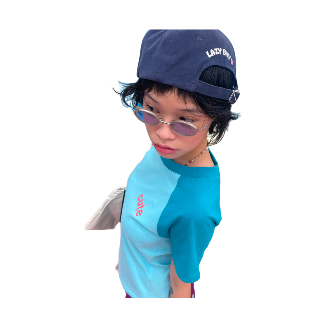 키코지 쏘 큐트 래글런 티셔츠 더콰이즈(So Cute Raglan T-shirt_Turquoise) - 5