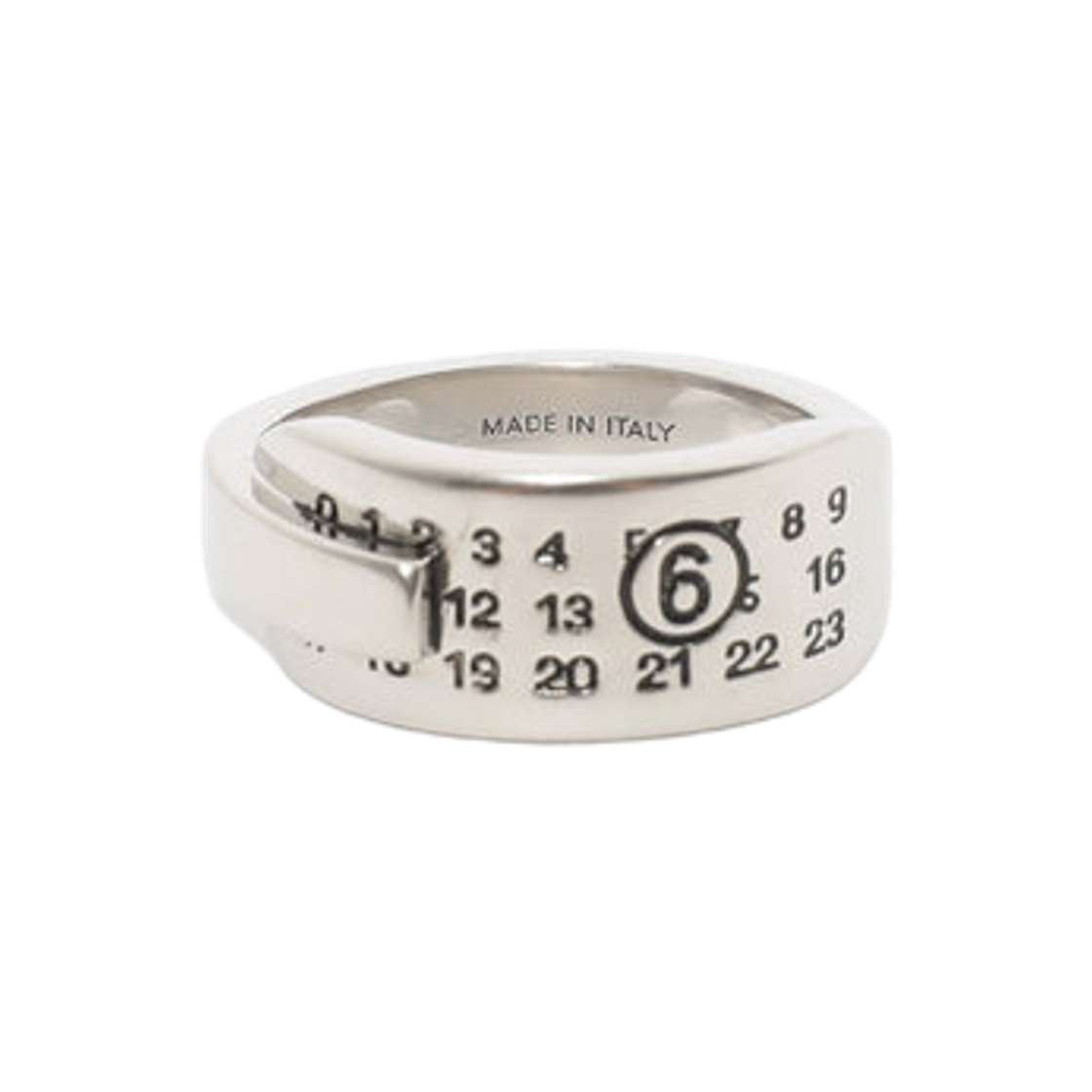 MM6 메종 마르지엘라 넘버링 링 실버(MM6 Maison Margiela Numbers Ring Silver) - 1