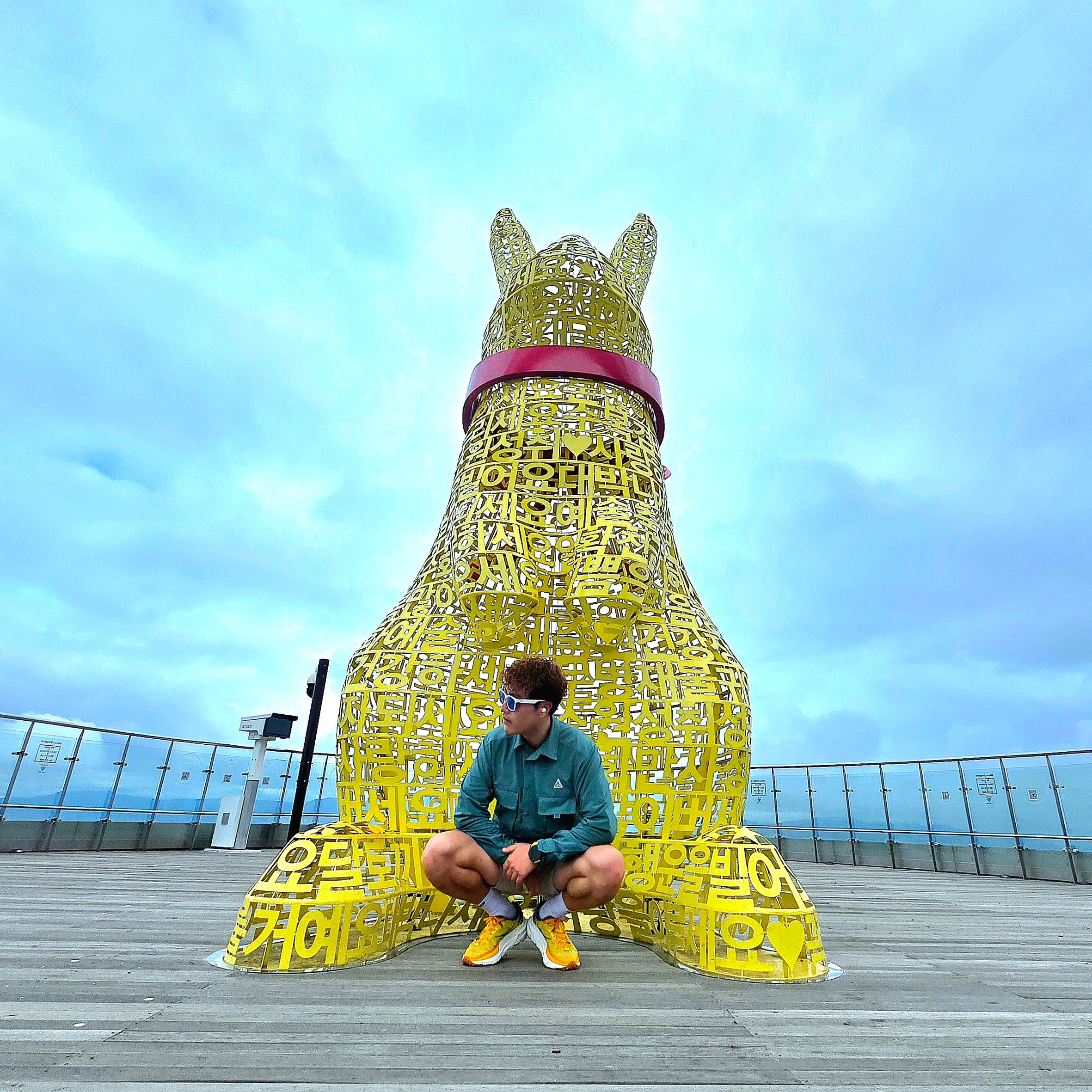 Hoka Mafate X Zest Mountain Fog 착용 스타일