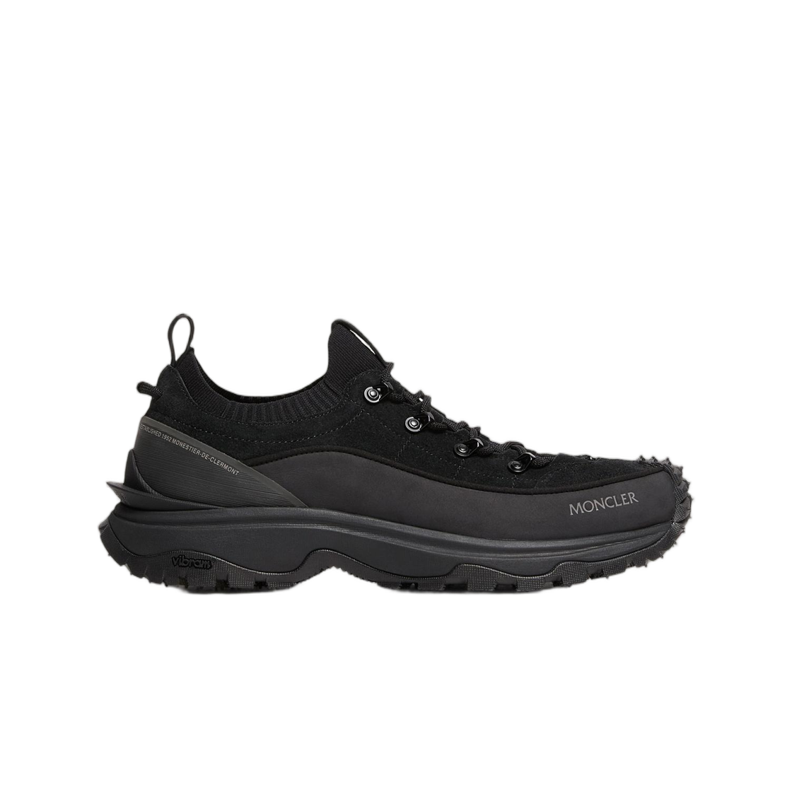 L2-09A-4M00060-M7242-999 Moncler Trailgrip Lite 3 Suede Trainers Black - 26FW