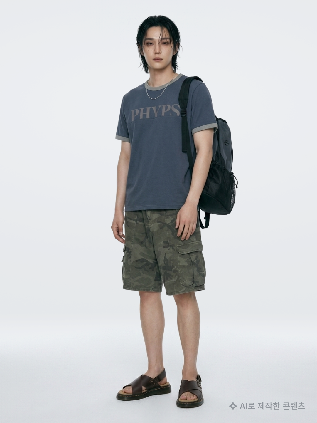 [KREAM 단독] runwhither Windbreaker Jacket V2 Blue, Recto Ribbed Tank Top Off White 착용 스타일 - 7
