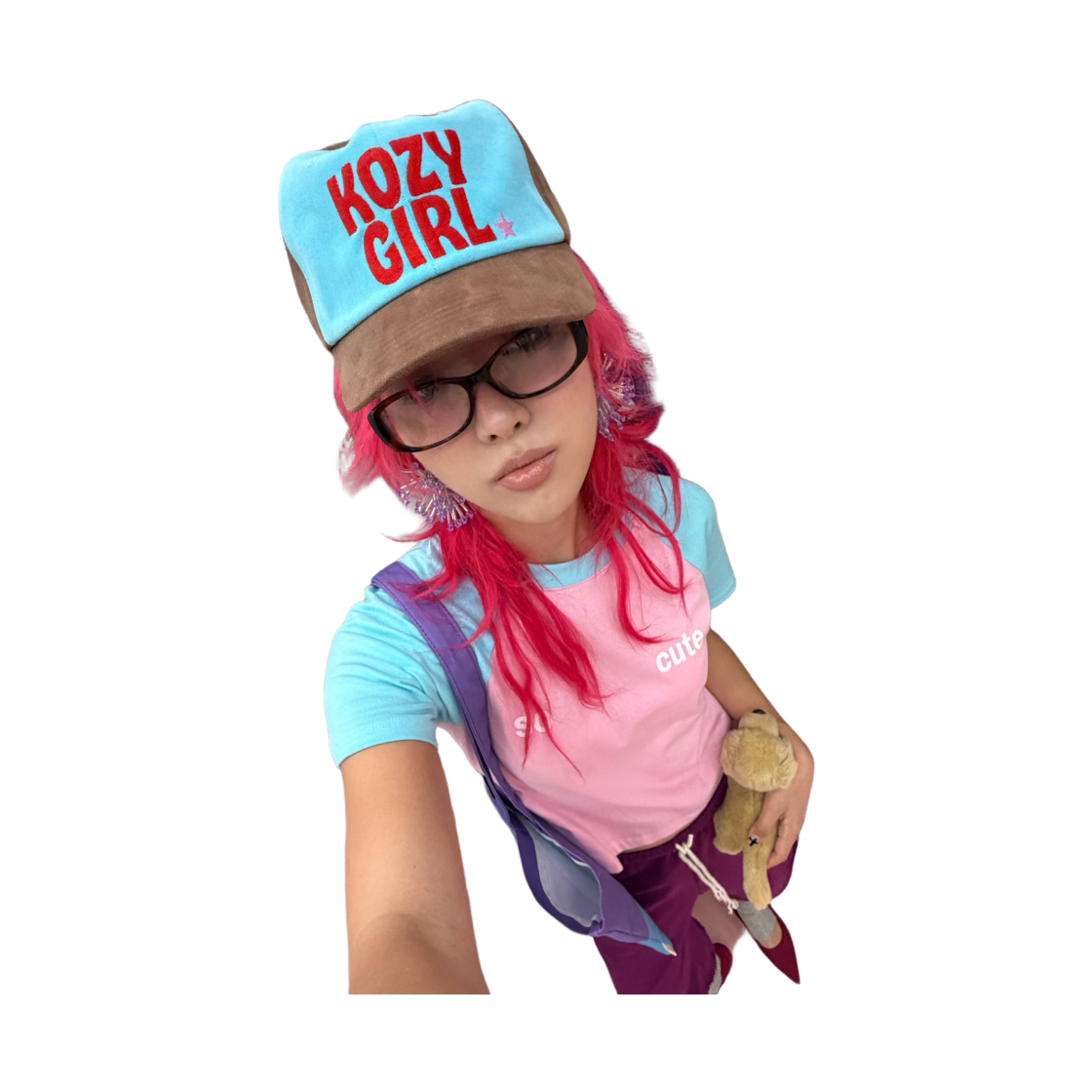 키코지 쏘 큐트 래글런 티셔츠 스카이블루(kikozy So Cute Raglan T-shirt_Sky Blue) - 6