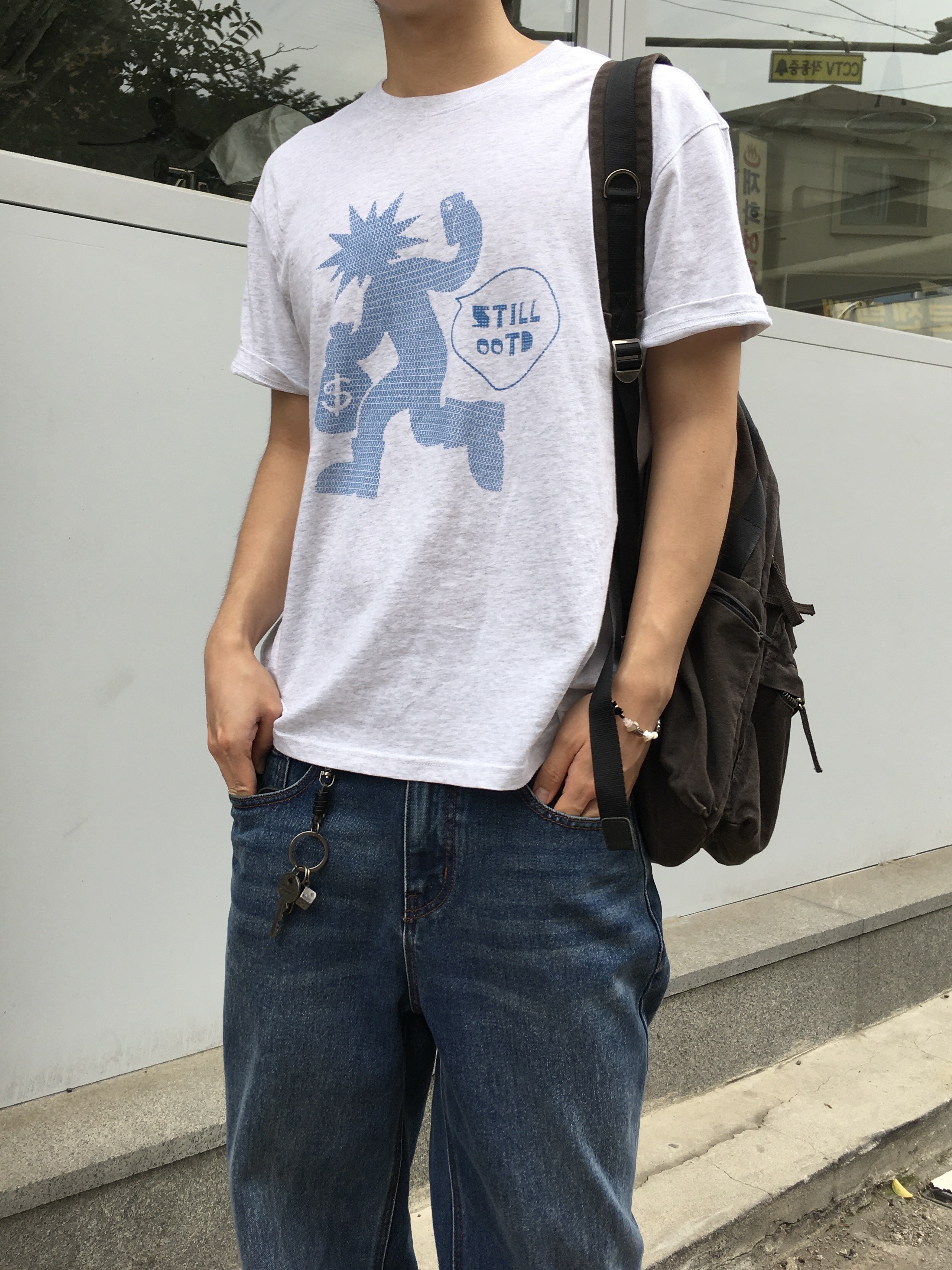 On Running Cloud 6 Black 착용 스타일 - 3