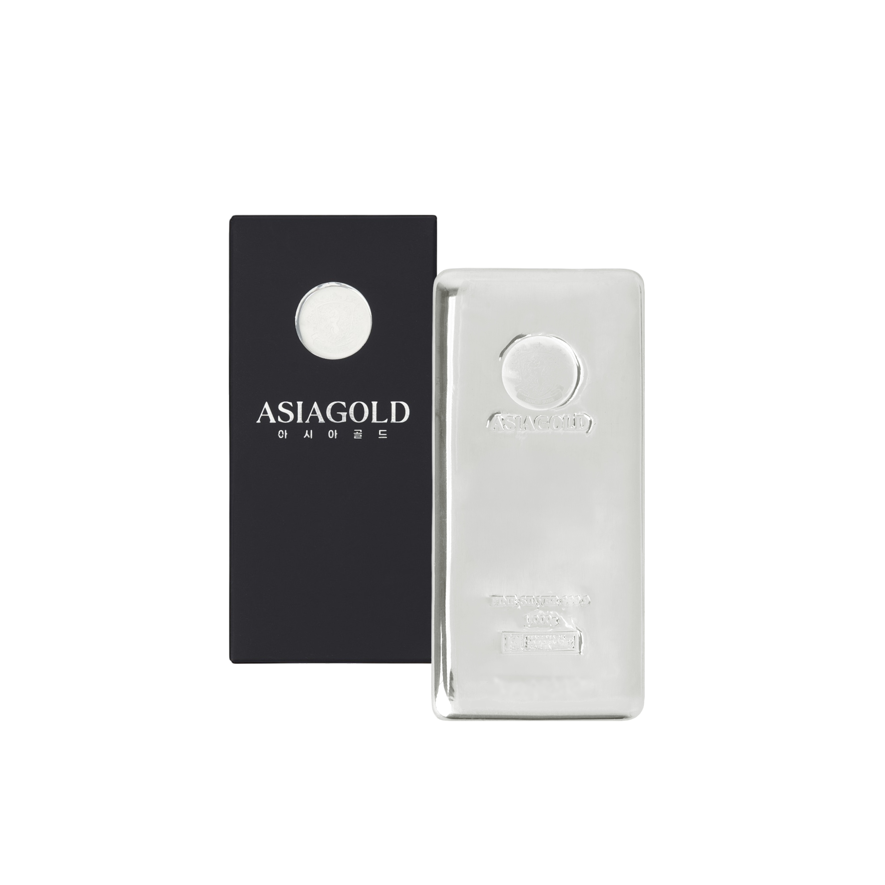 은 아시아골드 진공 실버바 999.9 1000g (검은색 상자)(Silver Asiagold Vacuum Seal Silver Bar 999.9 1000g (Black Box))