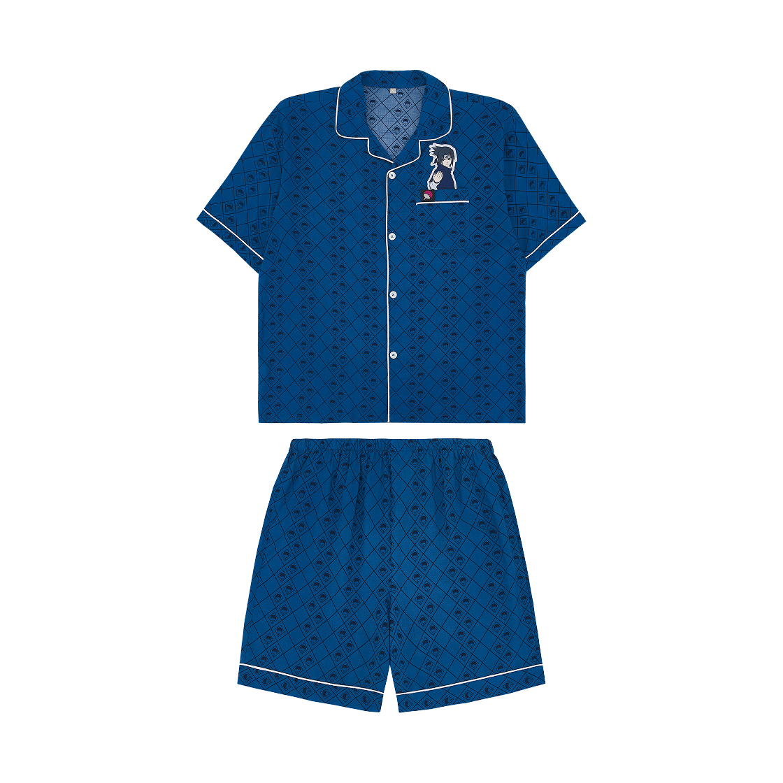 스파오 x 나루토 반팔 파자마 블루(Spao x Naruto Short Sleeve Pajamas Blue)