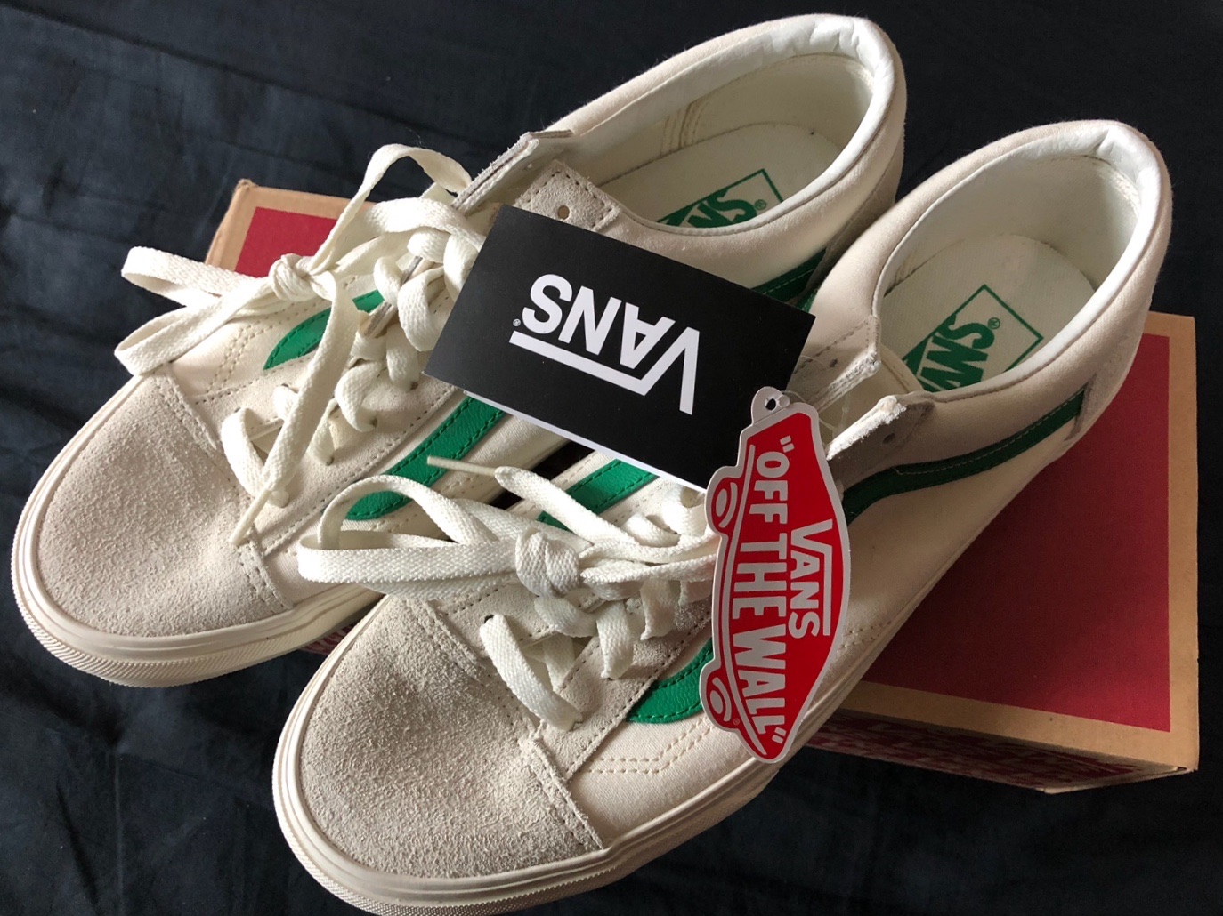 Vans Style 36 Marshmallow Jolly Green 착용 스타일