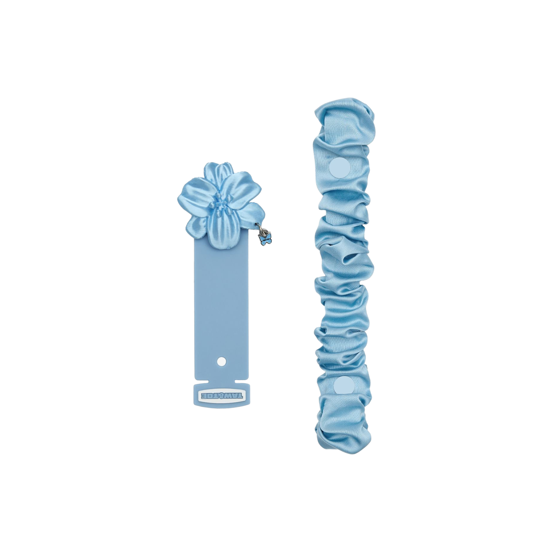 토앤토 새틴 플라워 참 밴드 블루(Taw&Toe Satin Flower Charm Band Blue)