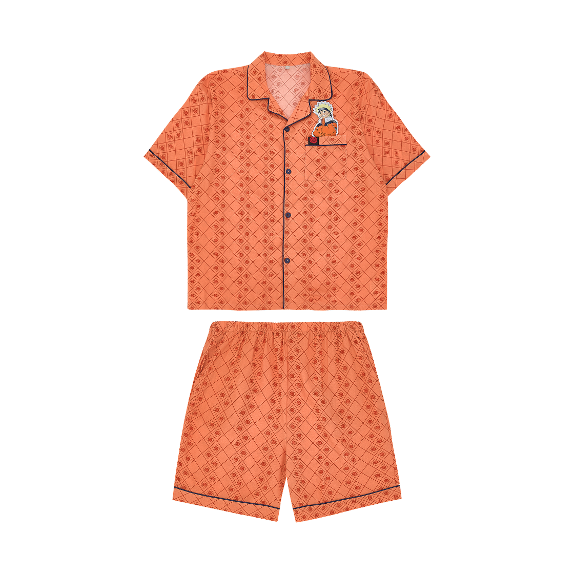 스파오 x 나루토 반팔 파자마 오렌지(Spao x Naruto Short Sleeve Pajamas Orange)