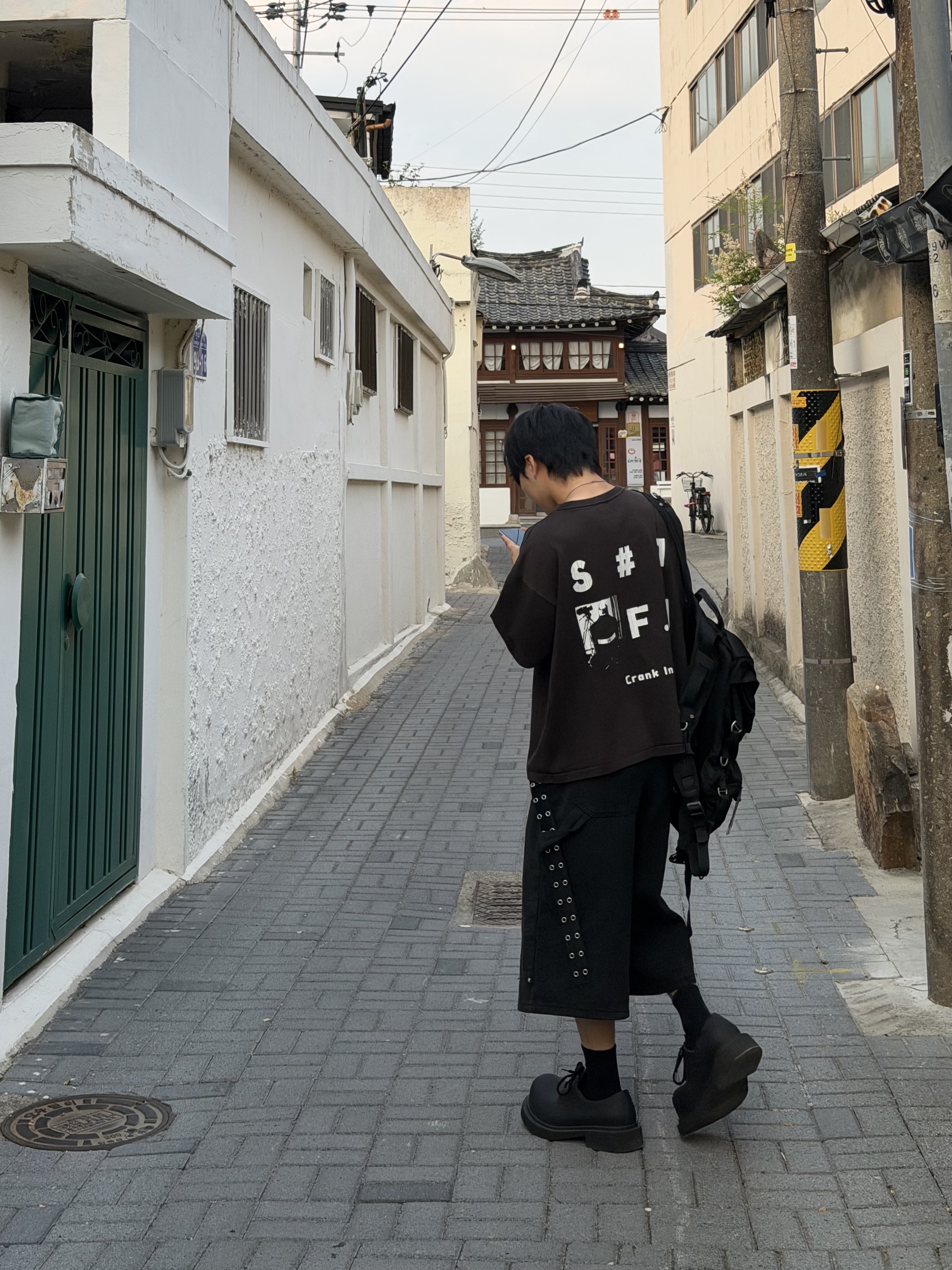 Balenciaga Steroid Derby Black, [KREAM 단독] ADSB Andersson Bell Unisex Technical Small Berlin Backpack Black 착용 스타일 - 1
