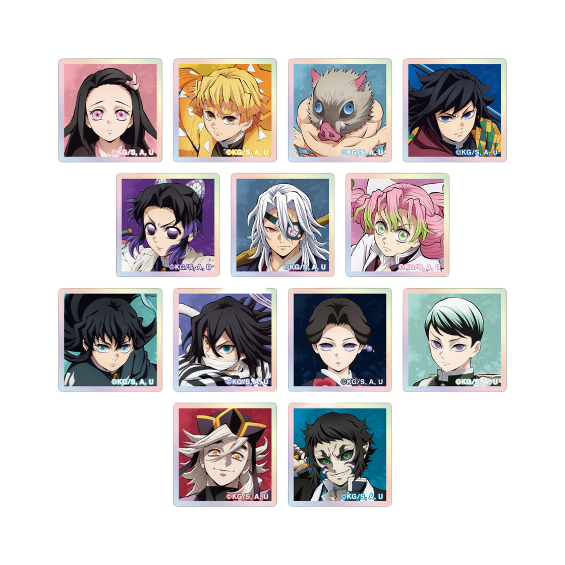 애니모어 귀멸의 칼날  트레이딩 랜덤 오로라 아크릴 블럭 ver.B(Animore Demon Slayer Random Aurora Acrylic Block Ver.B) - 1