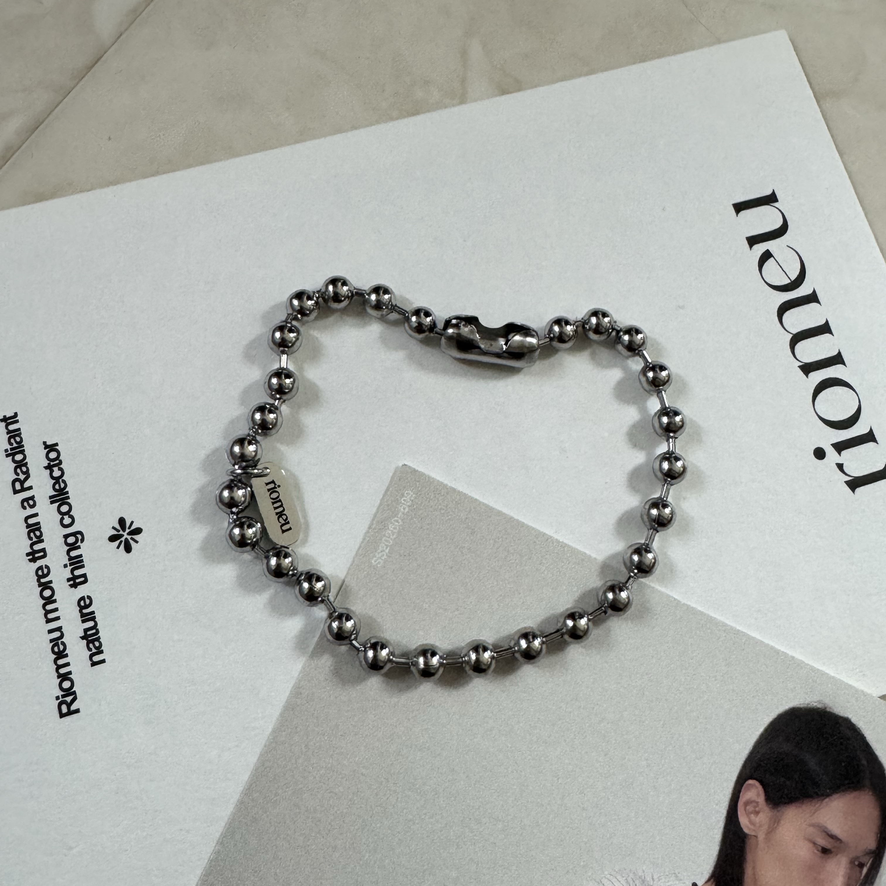 Riomeu Round ball chain bracelet 5.0mm 착용 스타일