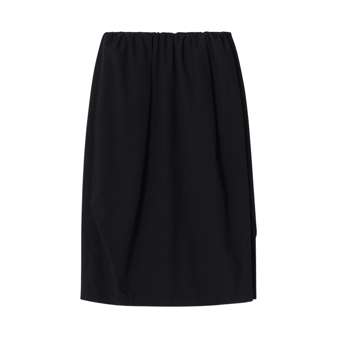 WH3SK325BK (W) SONGZIO Slant Pleats Skirt Black
