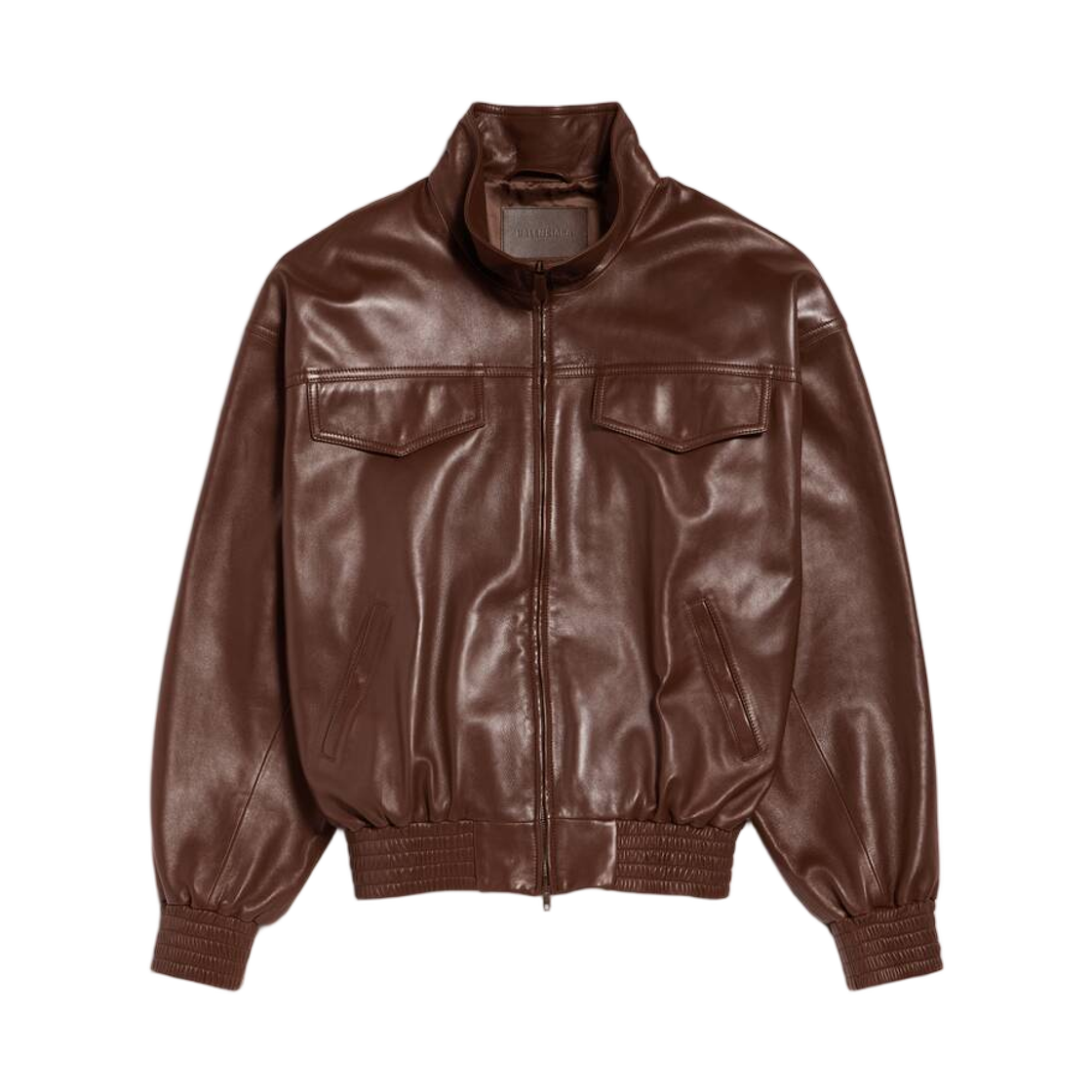 A002I1TUS112135 Balenciaga High Collar Bomber in Castor
