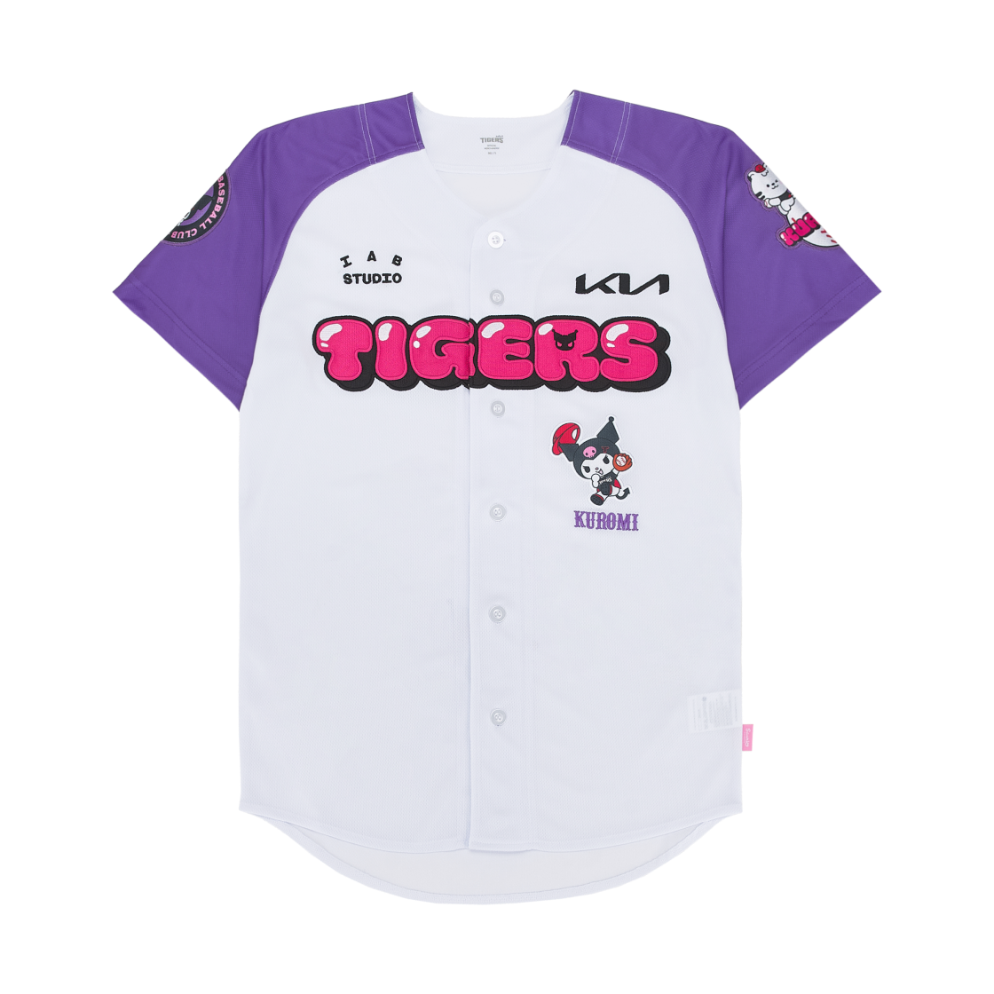 기아 타이거즈 x 쿠로미 25 레플리카 유니폼 퍼플 래글런 (논 마킹 버전)(Kia Tigers x Kuromi 25 Replica Uniform Purple Raglan (Non Marking Ver.))