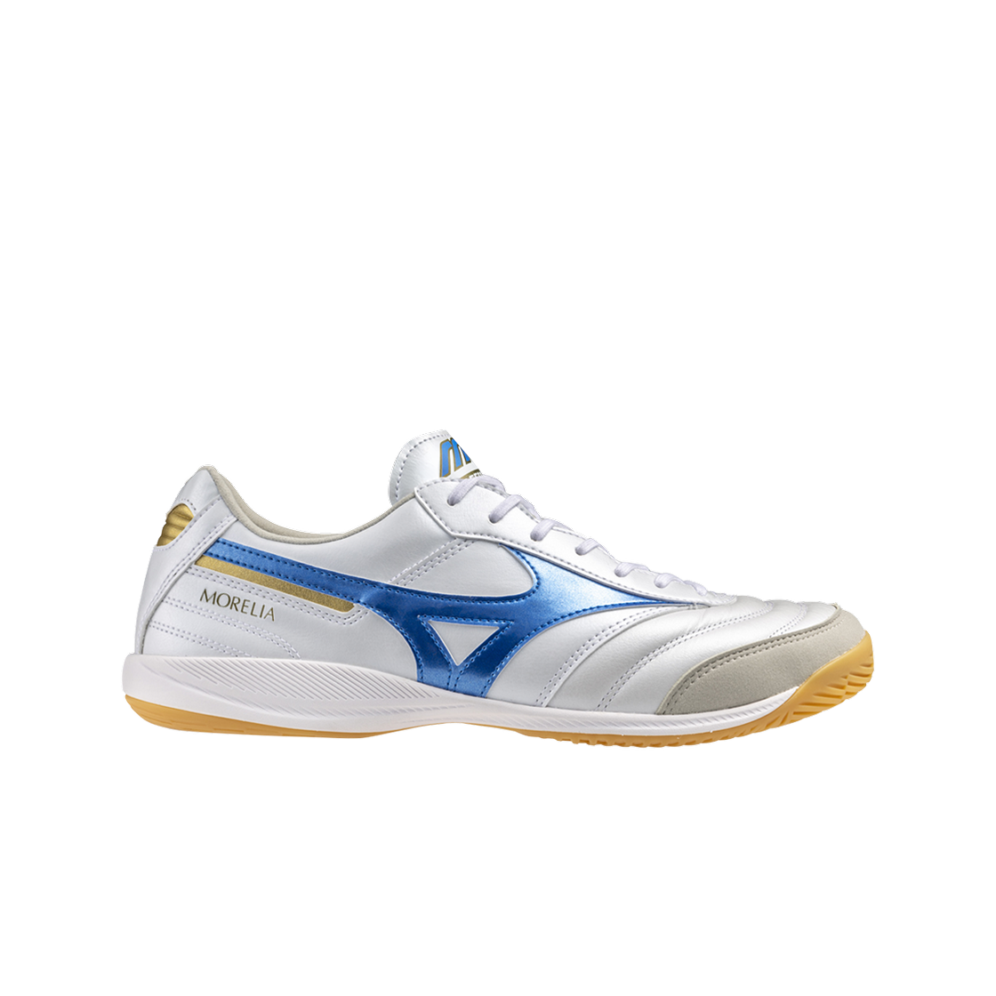 Q1GA241225 Mizuno Morelia Sala Elite Indoor White Laser Blue